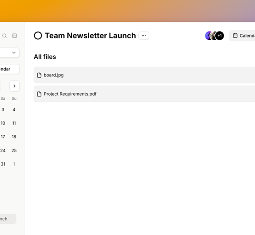 Organize all your projects and keep everything on track