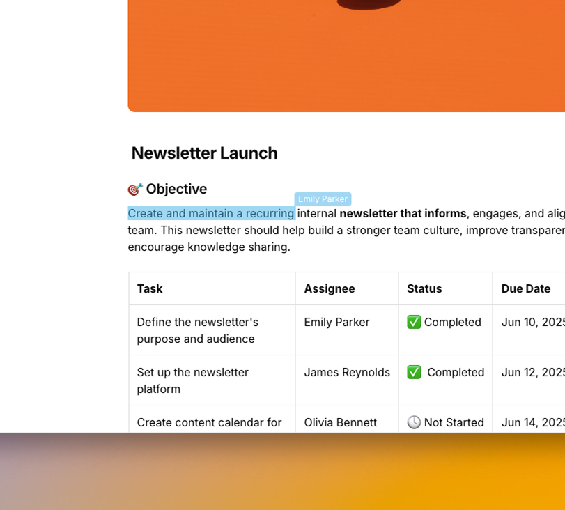 Organize all your projects and keep everything on track